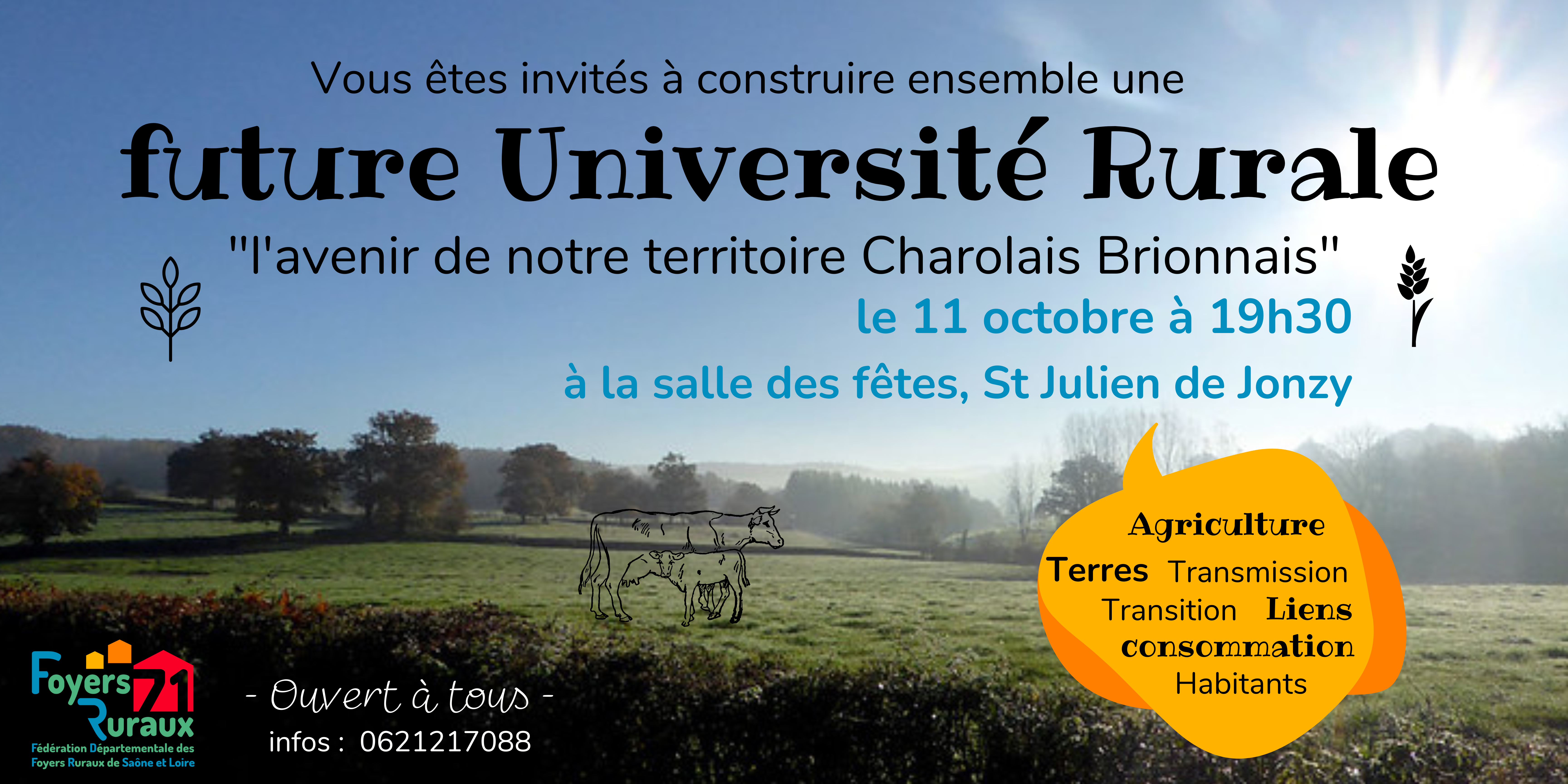 Réunion de travail : future URB à St-Julien-de-Jonzy