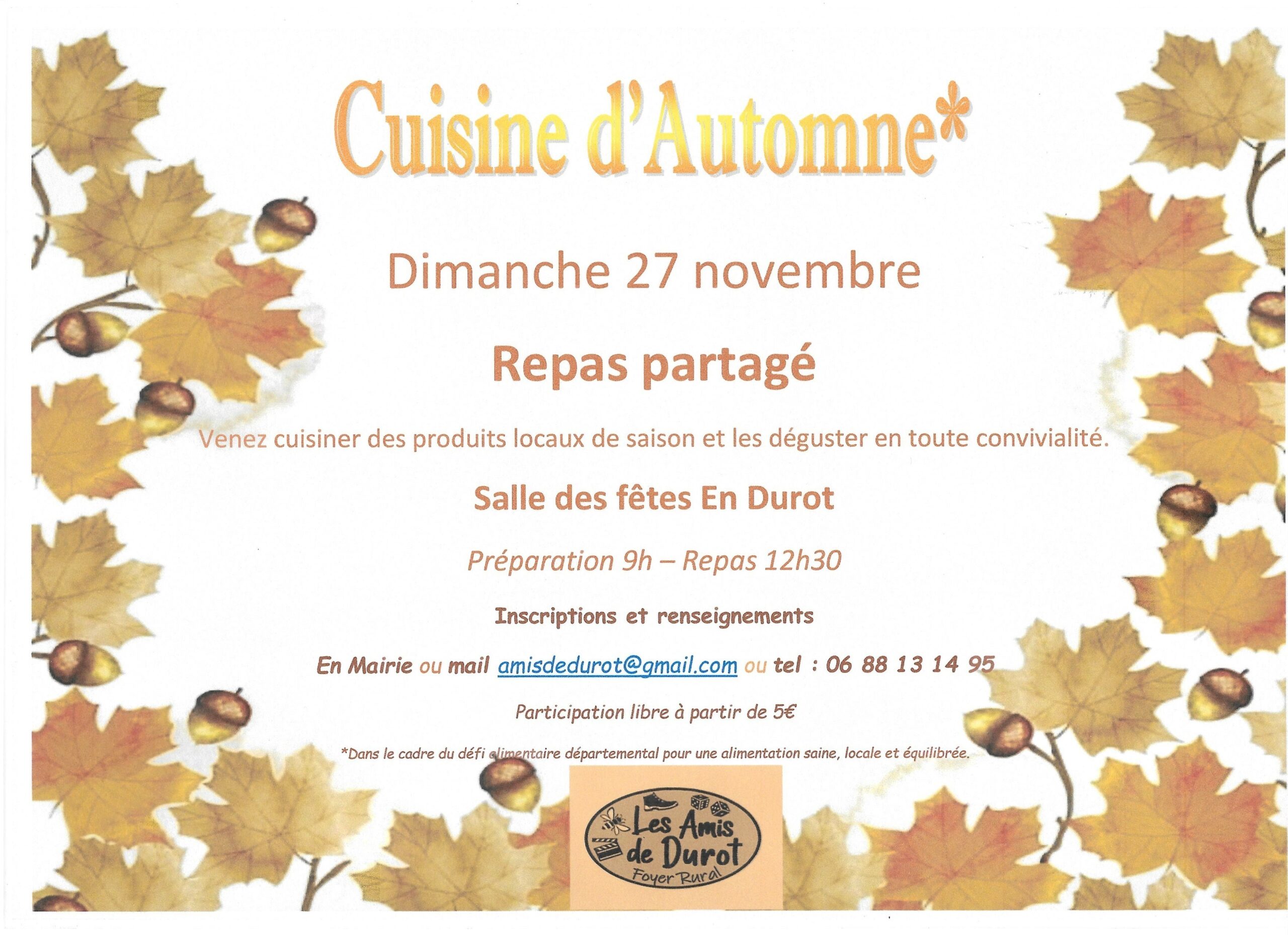 Cuisine d'Automne à La-Chapelle-sous-Brancion