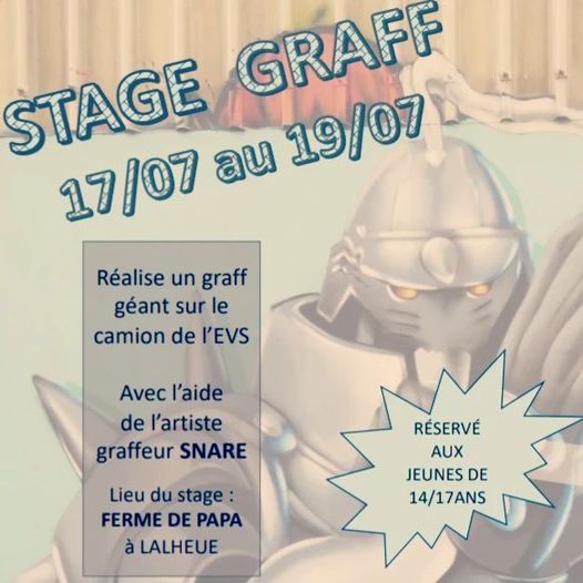 Stage graff à Lalheue