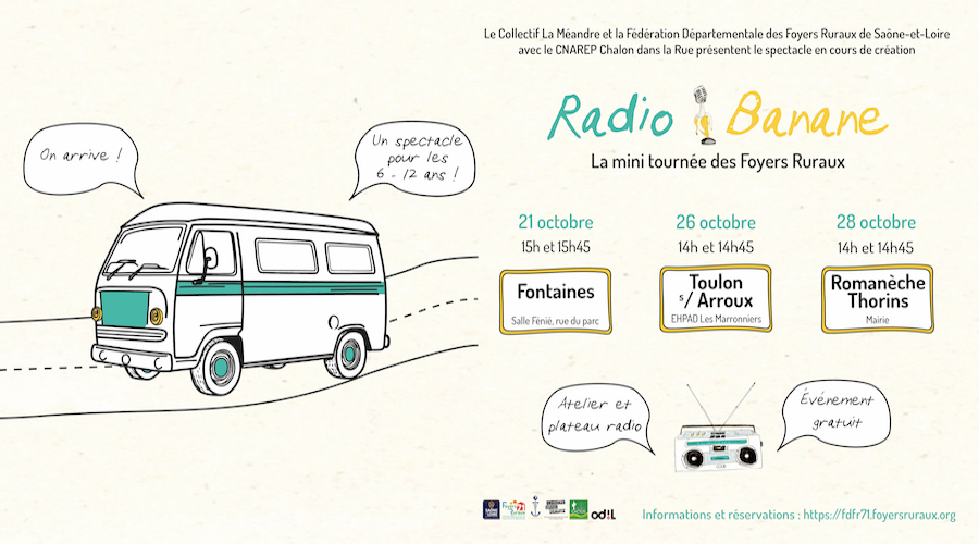 Radio Banane, la mini tournée dans les Foyers Ruraux : merci !