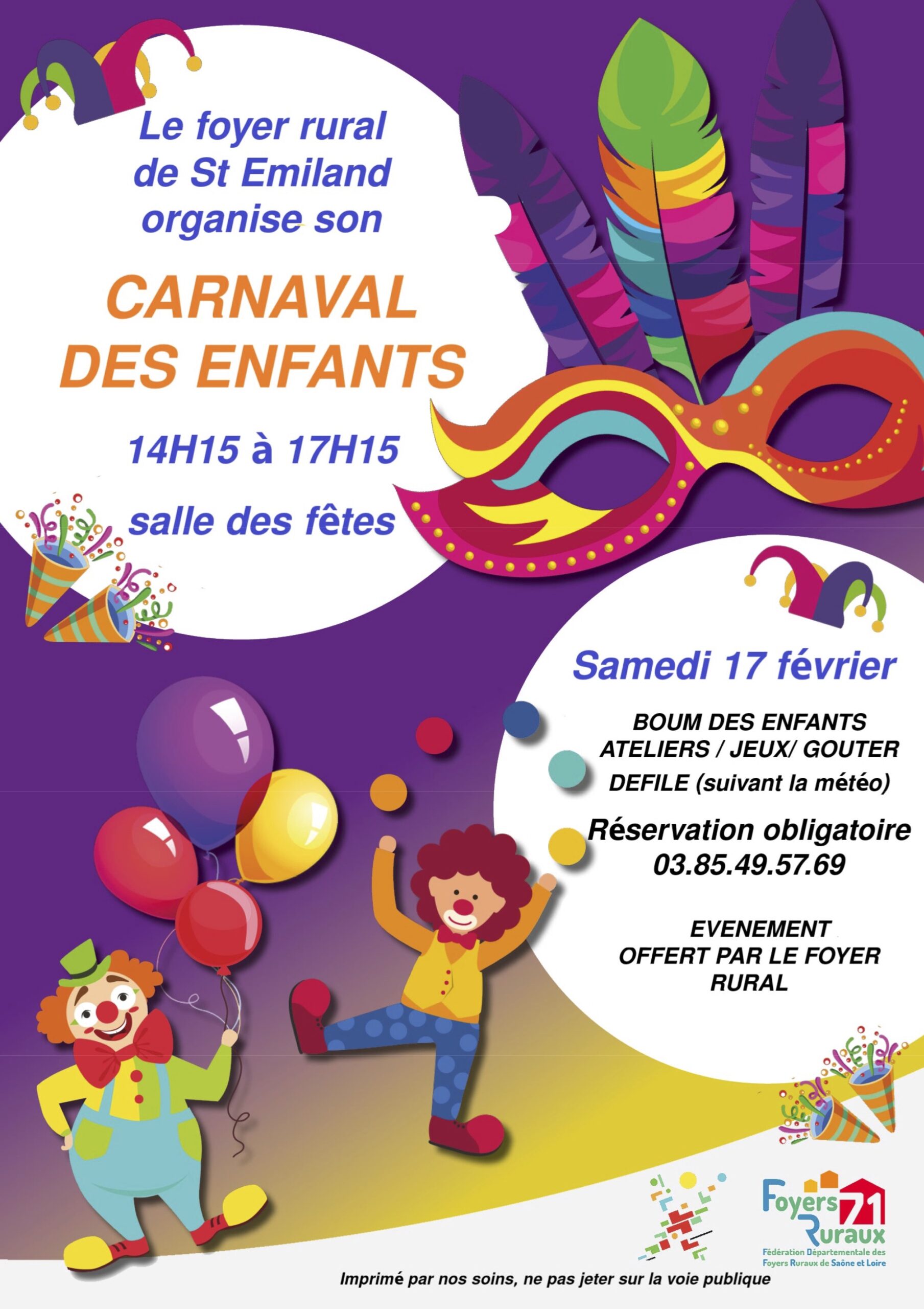 Carnaval des enfants à St-Émiland