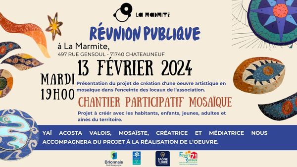 Réunion publique / Chantier participatif mosaïque à Châteauneuf