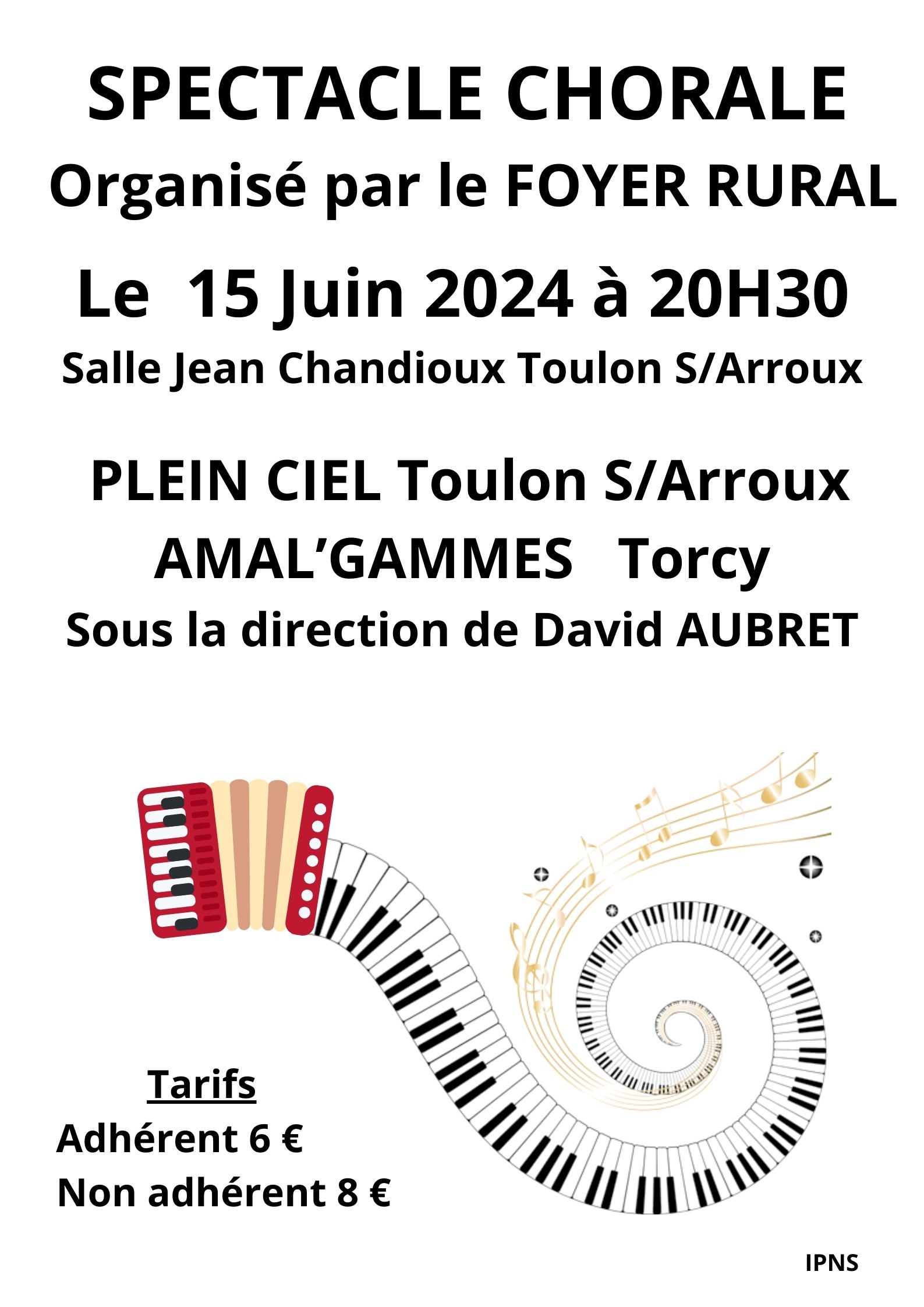 Spectacle chorale à Toulon-sur-Arroux