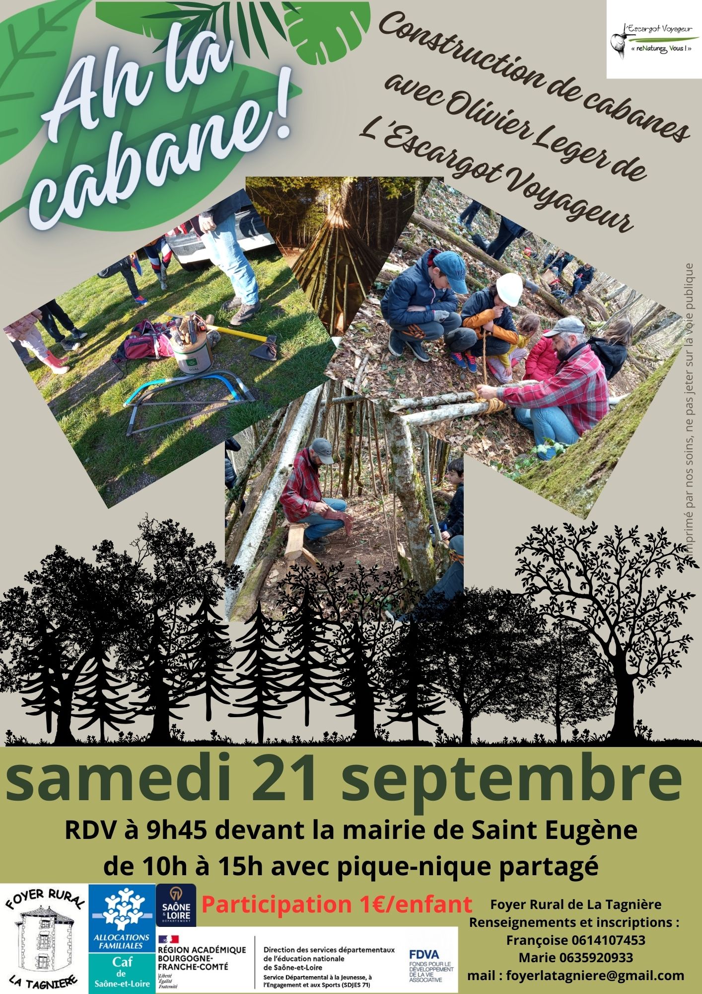 Construction de cabanes à La Tagnière
