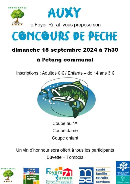 Concours de pêche à Auxy