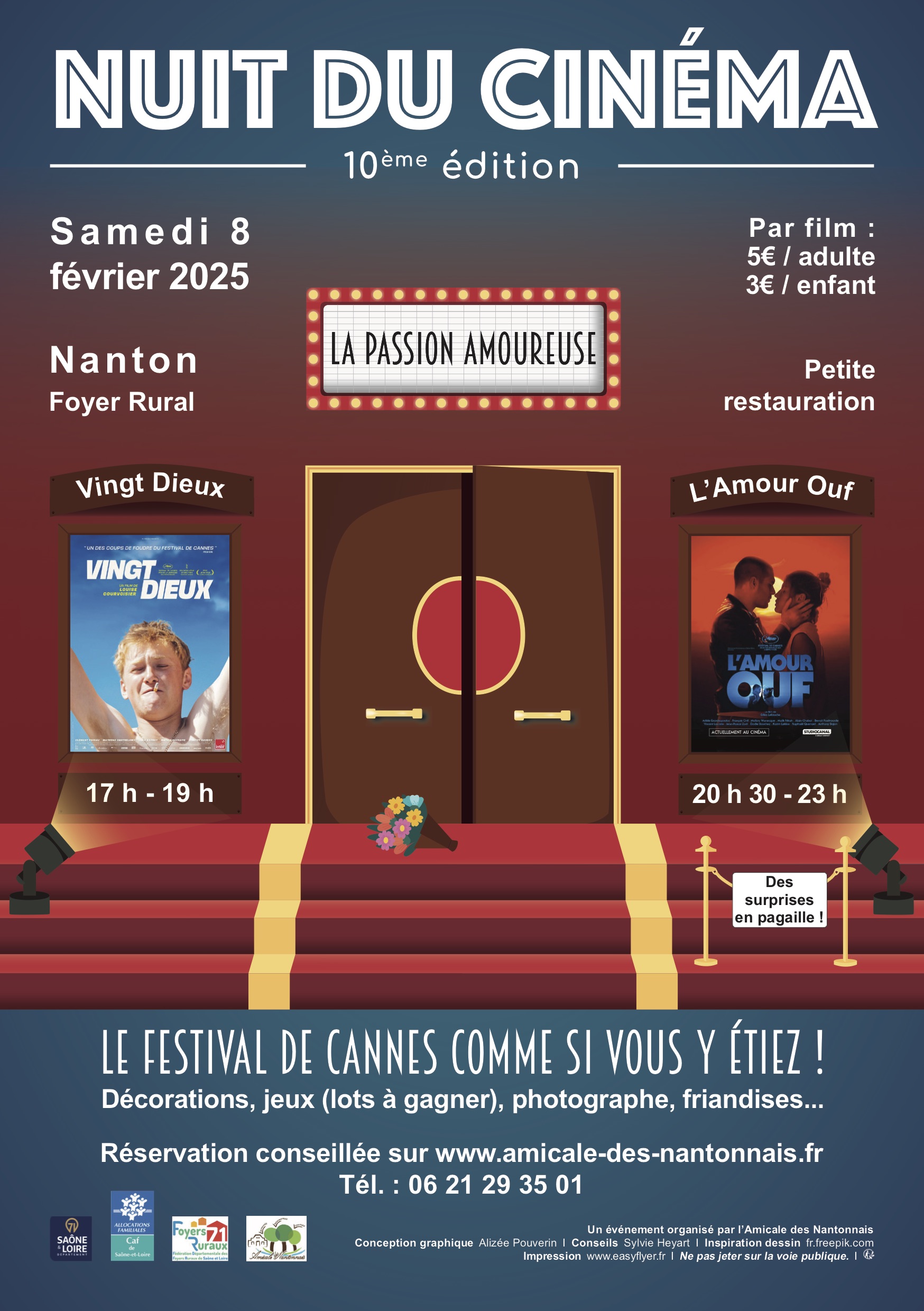 10e Nuit du Cinéma façon Festival de Cannes à Nanton