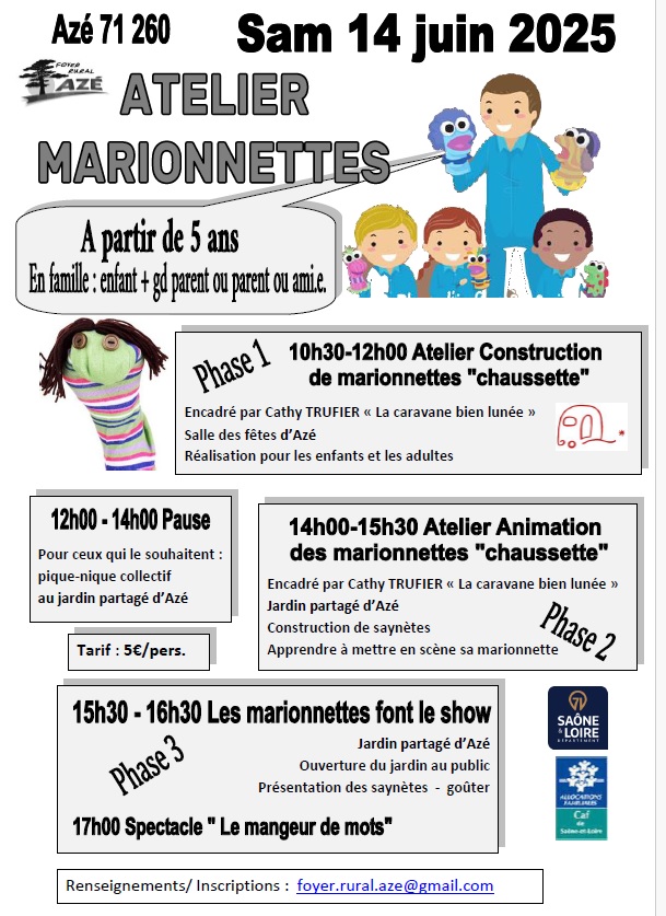 Marionnettes en Fête - Atelier à Azé
