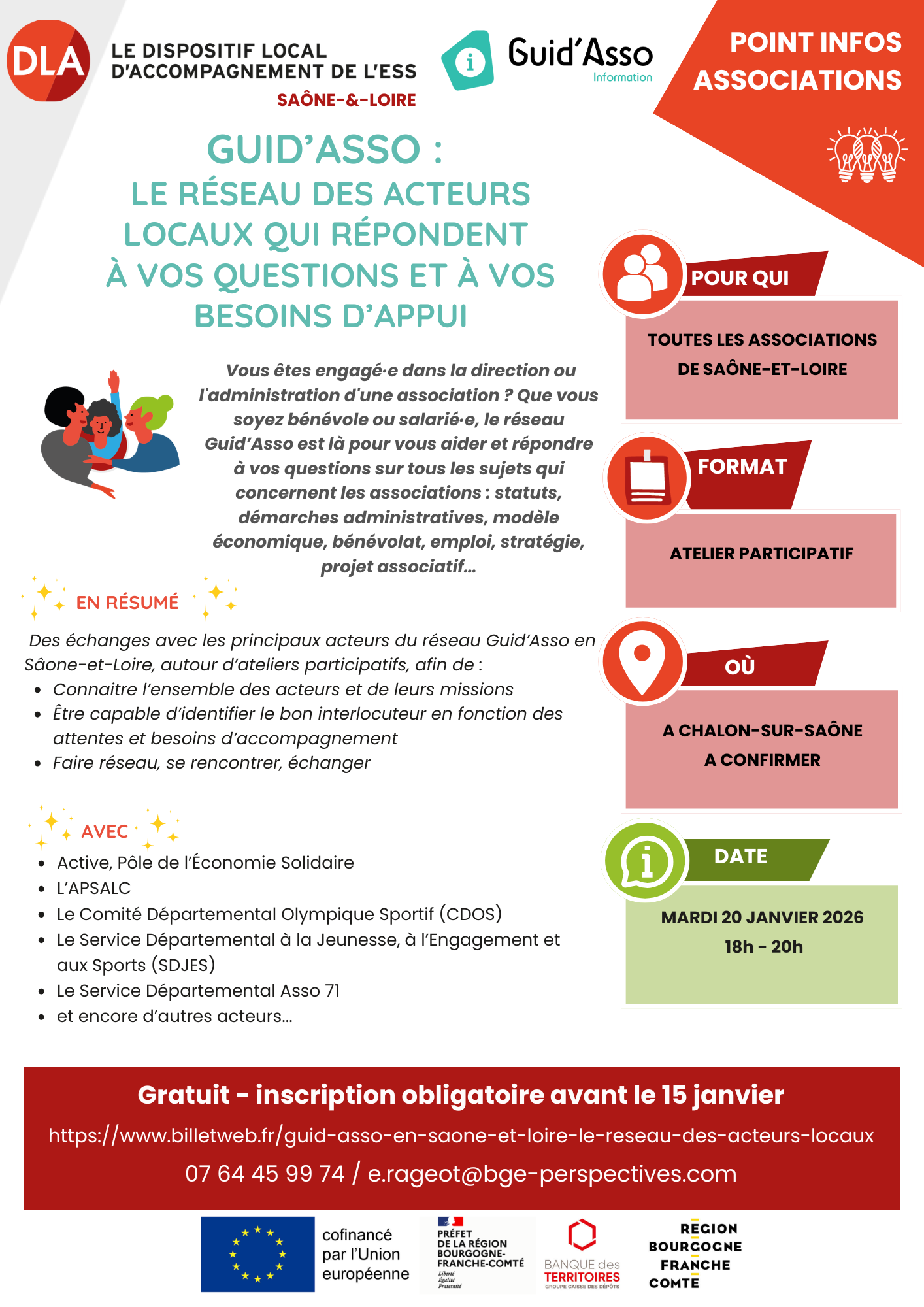 Point Infos Associations Guid'Asso à Chalon-sur-Saône