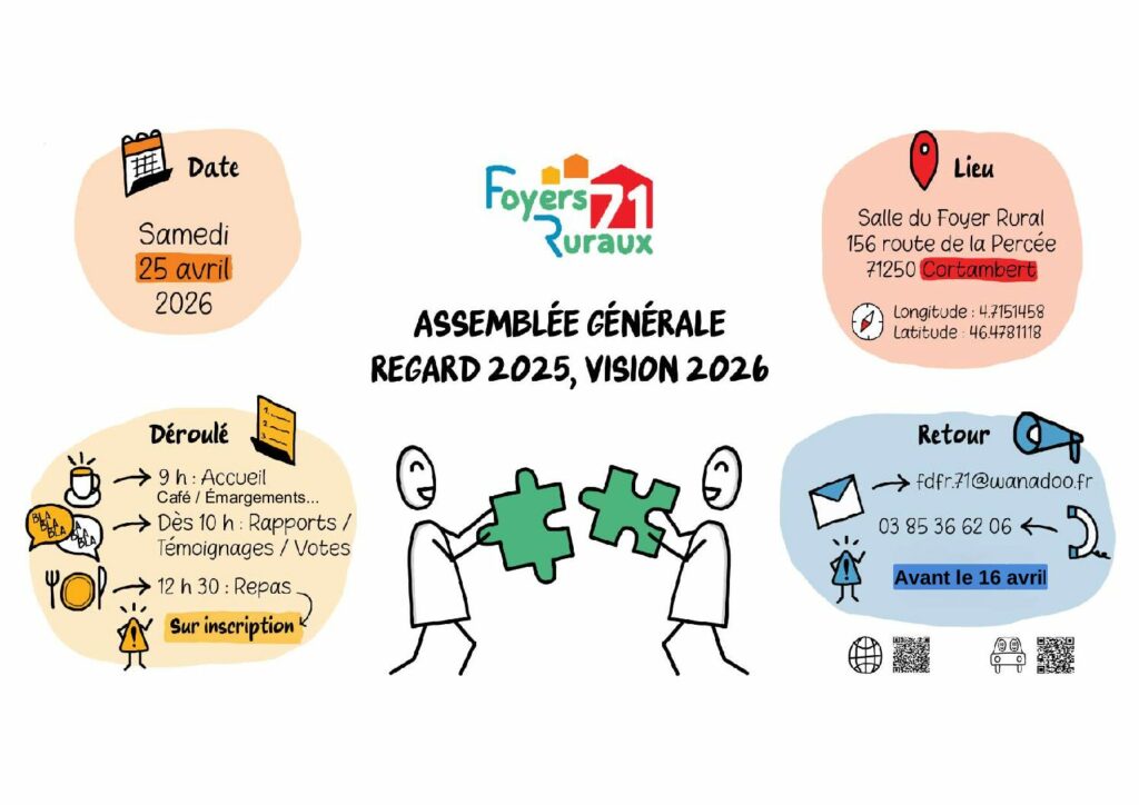 AG le samedi 25 avril 2026 à Cortambert