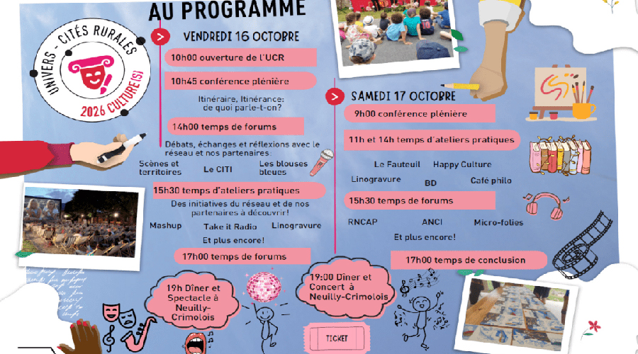Univers-Cité Rurale Culture les 16 et 17 octobre.